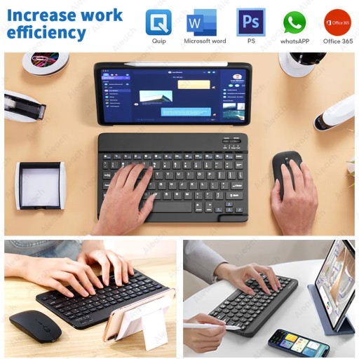 Bluetooth-клавиатура планшета для iPad Lenovo Samsung
