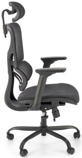 Fotel gamingowy ERGONOMICZNY GOTARD czarny siatkowy multiblock Halmar