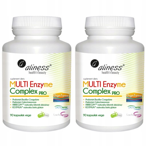 Мультиэнзимный комплекс Aliness PRO x 90 растительных капсул