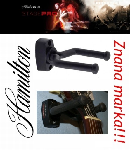KB919G wieszak gitarowy ukulele na ścianę Hamilton