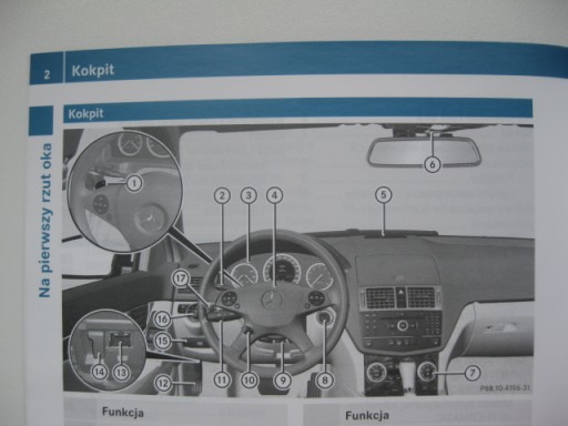 Mercedes W204 Польская инструкция C Class W204 07-10