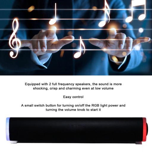 s100 компьютерные колонки RGB подсветка USB Bluetooth компьютерная звуковая панель f