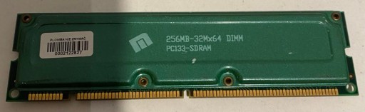 M RAM SDRAM 256 МБ-32MX64 DIMM PC133-SDRAM 256 МБ 133 МГц ЗЕЛЕНЫЙ РАДИАТОР