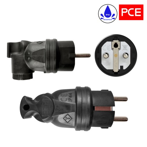 Удлинитель 3х2,5 1м SPLITTER - вилка угловая, ПВХ OWY H05VV-F