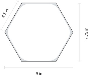 Nanoleaf Elements Hexagons 3 дополнительные светодиодные панели под дерево