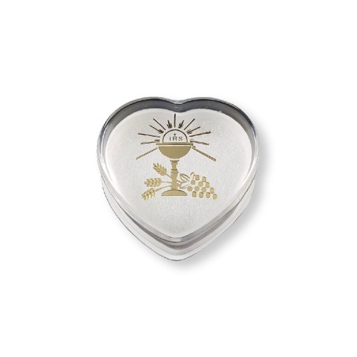 КОРОБКА ДЛЯ ПРИЧАСТИЯ ЧЕТКИ IHS WHITE HEART