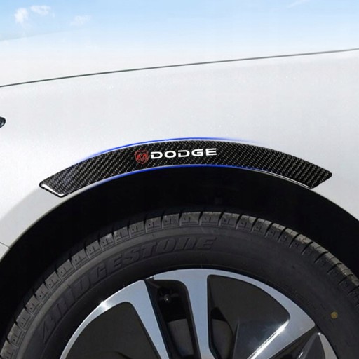 4 наклейки на боковые колеса автомобиля Dodge
