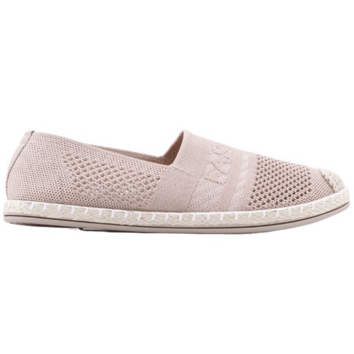 Espadryle damskie ażurowe wsuwane wkł. ekoskóra