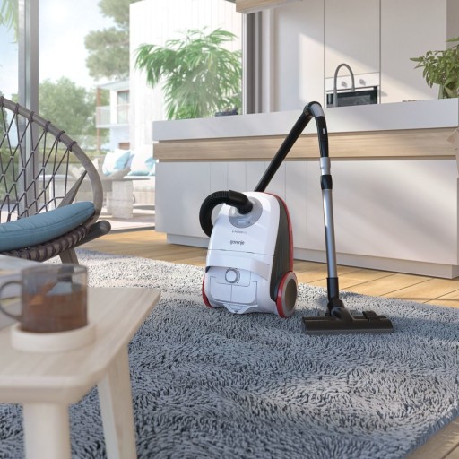 Gorenje VCEA21GPLW Мешковый пылесос HEPA 188 Вт с турбощеткой