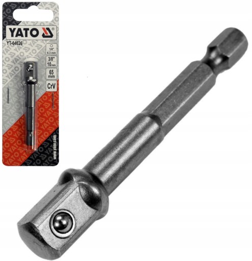 YATO PRZEJŚCIÓWKA ADAPTER HEX DO NASADEK 3/8 6,5cm