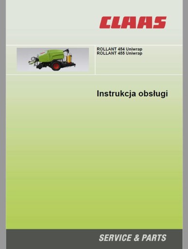 Инструкция по эксплуатации CLAAS ROLLANT 454 455 Uniwrap
