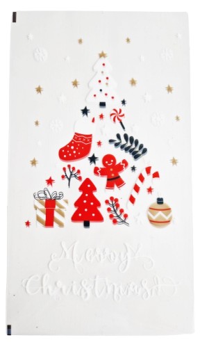 50x СУМКИ из фольги ПОДАРОЧНЫЕ СУМКИ SANTA STAR 20x35 см