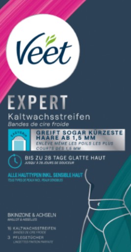 VEET Полоски для депиляции Wax Soothing Formula 16 шт.