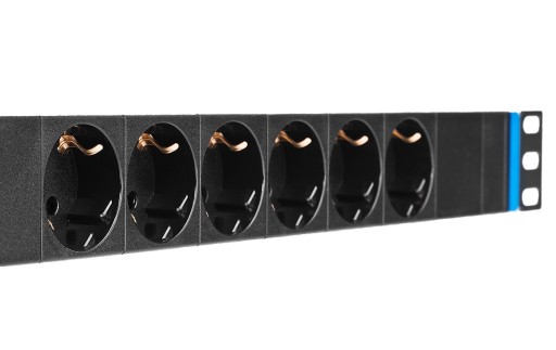 6GN-S – удлинитель 19 дюймов – 6 розеток SCHUKO