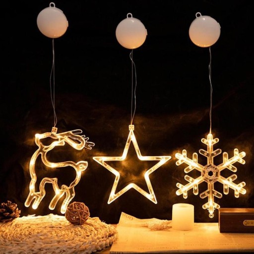 Оформление окна LED STAR WARM LIGHT