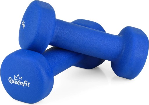 НЕОПРЕНОВЫЕ ТУНЕРЫ ДЛЯ ФИТНЕСА 2X1,5 КГ QUEENFIT