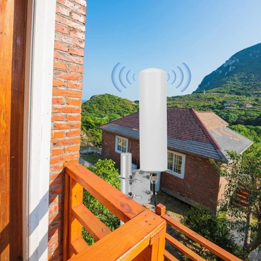 ANTENA WZMACNIAJĄCA SYGNAŁ INTERFEJSU SMA 4G/LTE/WIFI (PRZEWÓD CZARNY)