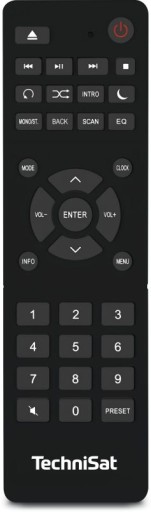 Интернет-радио WiFi FM DAB+ Bluetooth CD-плеер USB MP3 Technisat IR