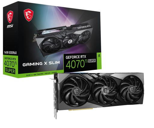 Карта MSI RTX 4070 TI SUPER 16G GAMING X SLIM GDDR6X DLSS3