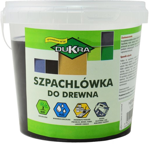 Шпаклёвка по дереву Dukra 1,5кг Черное дерево