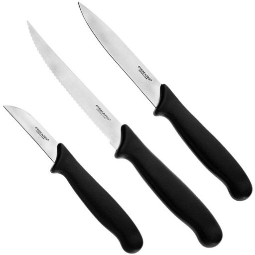 FISKARS ZESTAW KOMPLET NOŻY 6x NÓŻ KUCHENNY SZEFA KUCHNI CHLEBA ESSENTIAL