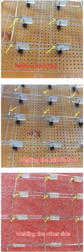 Куб 3D 64 LED 4x4x4 Синий Красный