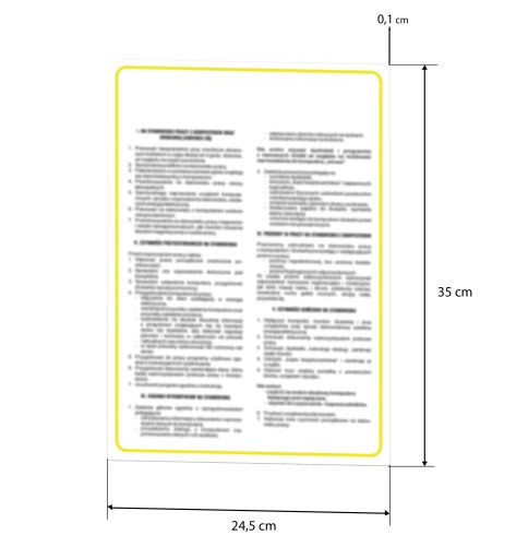 INSTRUKCJA OBSŁUGI INSTRUKCJA BHP PIERWSZA POMOC W NAGLYCH WYPADKACH