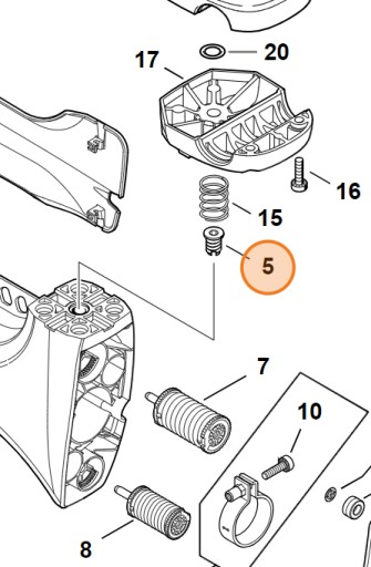 РЕЗЬБОВАЯ ВСТАВКА M8x16,4 FS 360 C-EM 461 C-EM ОРИГИНАЛ 97990030500