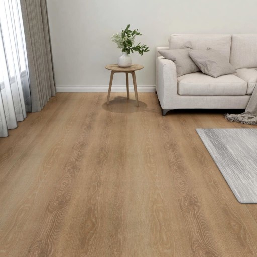 SAMOPRZYLEPNE PANELE PODŁOGOWE 20SZT PVC 1,86M² BRĄZOWE