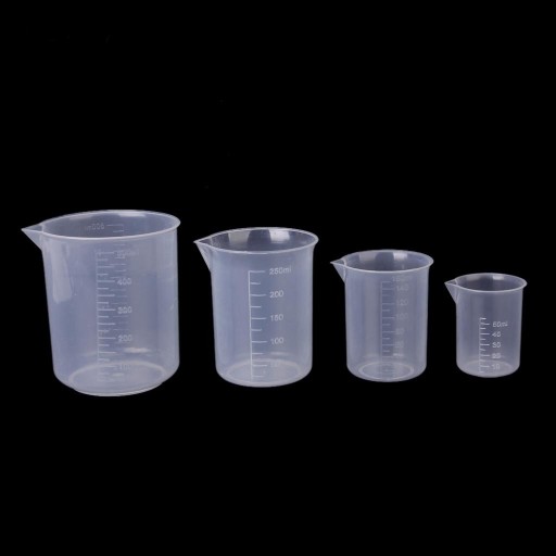 kuchnia Laboratorium Plastikowa zlewka z podziałką Miarka 50ml