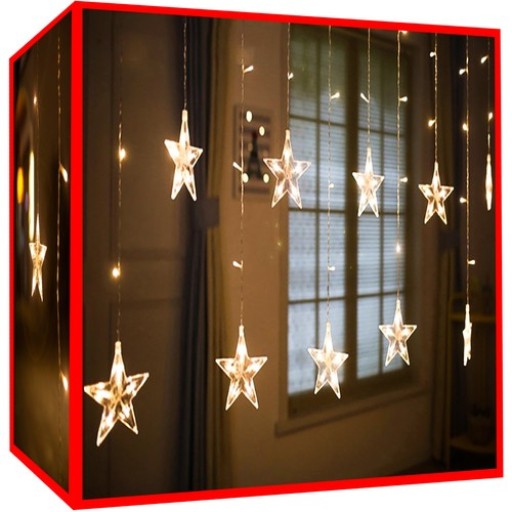 СВЕТОВАЯ ЗАВЕСА ICILS STARS 108LED ТЁПЛЫЙ-БЕЛЫЙ