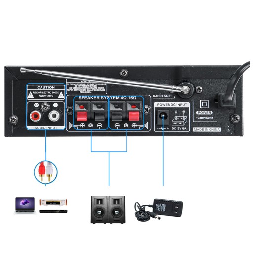 ПРИЕМНИК BLUETOOTH BT-198E УСИЛИТЕЛЬ HIFI BT 5.0