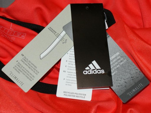 Adidas sportowa koszulka męska longsleeve red L