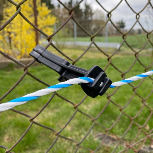 Izolator na siatkę leśną ogrodzenie 10 sztuk na drut plecionkę taśmę 12cm