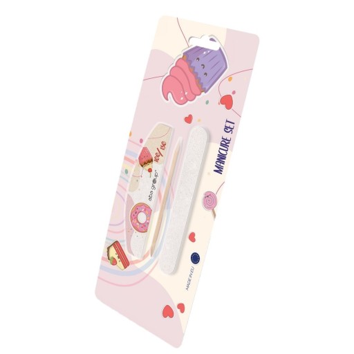 ABA GROUP MANICURE SET 100/180 Набор для ногтей Colorful Cookies