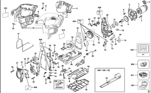 DEWALT 589056-00 РОЛИКОВАЯ НАПРАВЛЯЮЩАЯ ДЛЯ DCS331