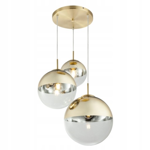 Lampa wisząca GLOBO VARUS 15855-3 złote kule