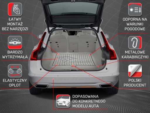 Mini Cooper II R56 HB 06-13 Siatka do bagażnika