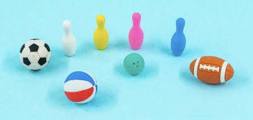 Ластики для стирания и разметки GAMES GAMES набор ластиков боулинг ластик для пинг-понга