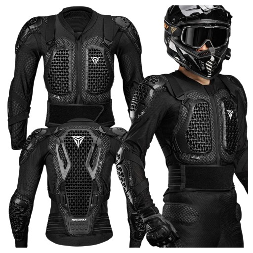 Мотоциклетная куртка, броня «Черепаха», Buzer, защита грудной клетки MOTOWOLF XL