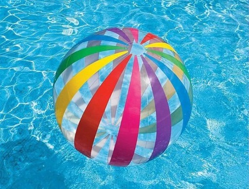 PIŁKA PLAŻOWA DMUCHANA DUŻA 107cm DO WODY BASENU DLA DZIECI INTEX 59065