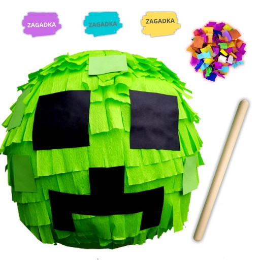 MINECRAFT ПИНАТА + 5 БЕСПЛАТНЫХ ПИНАТА MAJNKRAFT