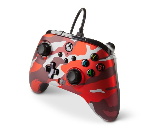 PowerA Pad Xbox One Series X S Металлический красный камуфляж