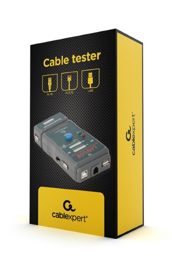 Gembird TESTER DO KABLI SIECIOWYCH SIECI RJ45 RJ11 LED NCT-2 LED