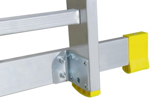 Drabina aluminiowa 1x14 PROFESJONALNA SZERSZY STABILIZATOR Wys.3,73 SOLIDNA