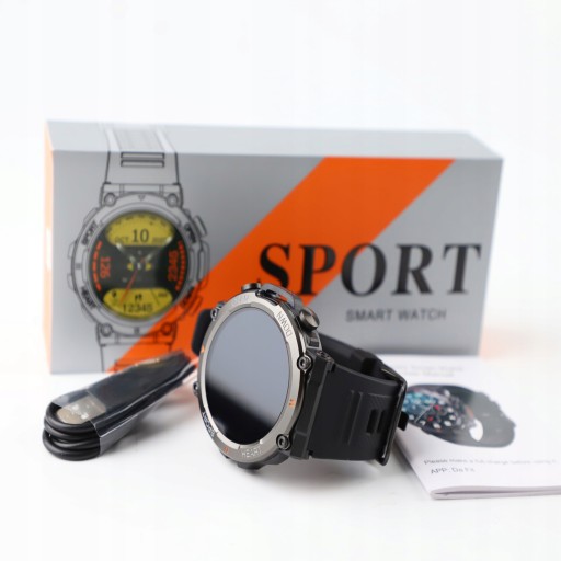 INTELIGENTNY ZEGAREK WYTRZYMAŁY SMARTWATCH HD 1,39-CALOWY EKRAN DOTYKOWY