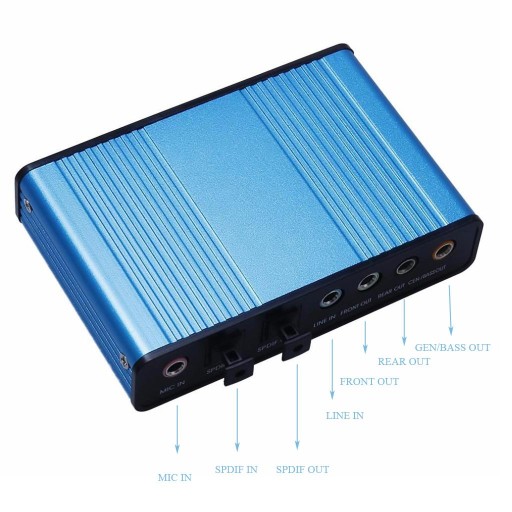 Внешняя звуковая карта Boroyo 5.1 USB-аудиоадаптер Внешняя звуковая карта