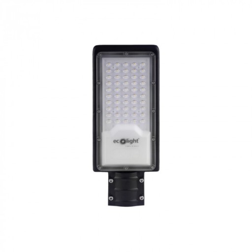 Уличный фонарь Ecolight 50Вт 4500лм, мощность сети 4000К