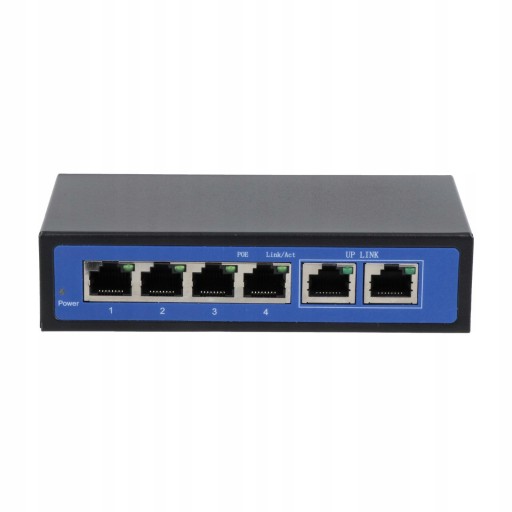 6 портов 4POE 2Ultrink-Switch 802.3af/с питанием