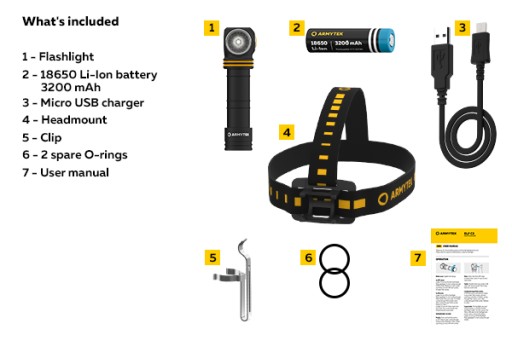 Фонарик Armytek Elf C2 Micro USB /v.2/ с аккумулятором